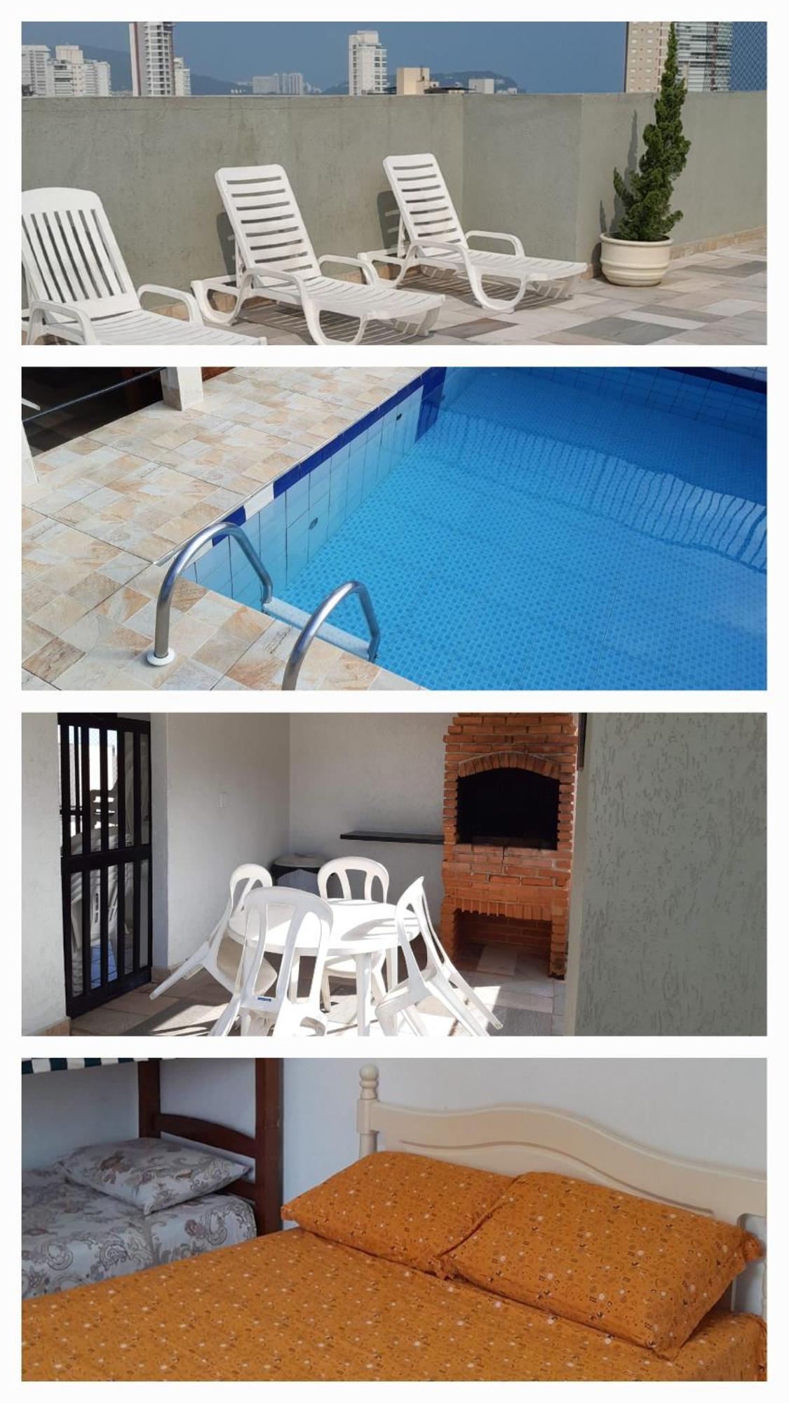 דירות 500M Da Praia, Predio Cm Piscina, 1Garagem, Wi-Fi 300 Mbps, Centro De Guaruja, Proximo A Praia E Comercio, Horarios Check-In E Check-Out Flexiveis, Churrasqueira, מראה חיצוני תמונה